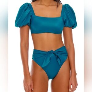 AGUA BENDITA Calista Bikini Top Isabella Bikini High Rise Bottom - Small
